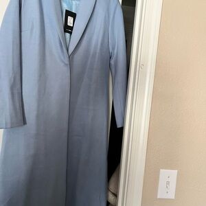 Fashion Nova Mystery Lover Sky Blue Overcoat